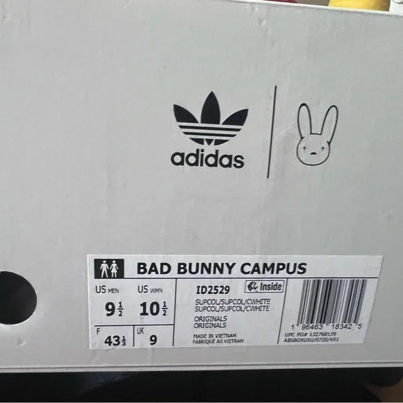 adidas gazelle silver green womens Adidas x Bad Bunny Campus Shoes – Extra Butter main image 1